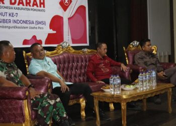 Semarakkan HUT Ke-7, SMSI Pohuwato Gelar Donor Darah