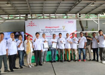 Semangat Persaudaraan: Potong Tumpeng dan Donor Darah Serentak di Perayaan HUT ke-7 SMSI