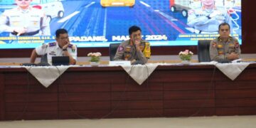 Matangkan Persiapan Penerapan Arus Satu Arah, Ditlantas Polda Sumbar Gelar Tactical Floor Game