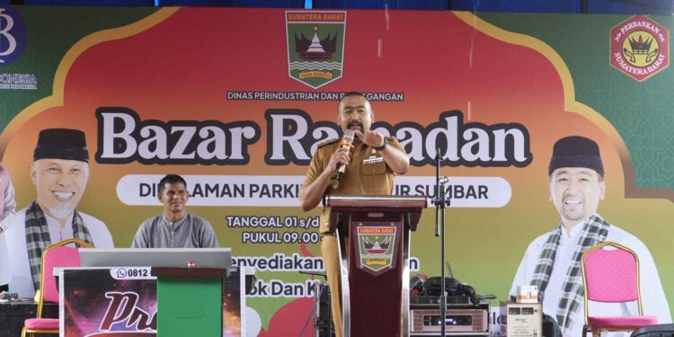 Diikuti 225 Gerai UMKM, Wagub Sumbar Buka Bazar Ramadhan 1445 H