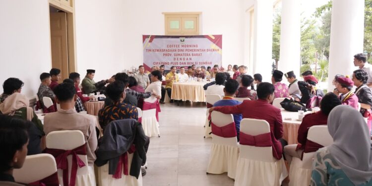 Tim Kewaspadaan Dini Pemprov Sumbar Gelar Coffee Morning bersama Mahasiswa Sumbar